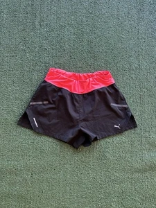 Pantaloncini donna Puma neri e rosa con fodera media - Foto 1 di 5