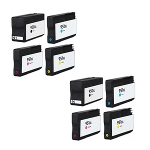 8x 950XL/951XL Ink Cartridges For HP OfficeJet Pro 251dw 276dw 8615 8640 Printer - Picture 1 of 7