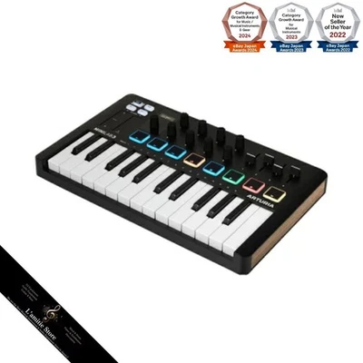 Arturia MiniLab 3 Black BK MIDI Keyboard Controller MK3 25-Key Compact MiniLab3 - Image 1 of 4