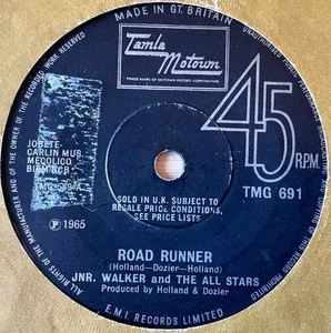 JNR. WALKER ROAD RUNNER 7" TAMLA MOTOWN (1969) VG SOUL FUNK (RE) GT BRITAIN - Picture 1 of 3