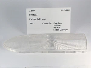1952 Chevrolet Fleetline Styline BelAir NOS park light lens 5943032 - Picture 1 of 3