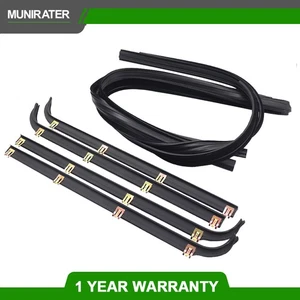 For Ford 1987-1997 Pickup Truck 6pcs New Window Sweep/Run Channel Weatherstrip - Picture 1 of 13