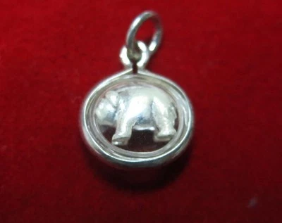 Tiny Silver Pig Pendant – Chinese Zodiac Miniature Animal Charm Jewelry Figurine - Изображение 1 из 4