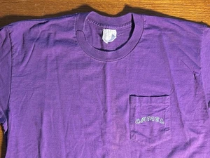 VTG Single Stitch Smokin Joe Camel Shirt Mens XL? Purple Cigarette Pocket - Picture 1 of 16