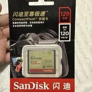 SanDisk Extreme 128GB Compact Flash Memory Card (SDCFXSB-128G-G46),Black - Picture 1 of 3