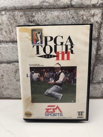 1994 PGA Tour Golf III Sega Genesis, CIB, Good Condition Tested