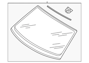 Genuine Audi Windshield 80A-845-099-AP-NVB - Picture 1 of 2
