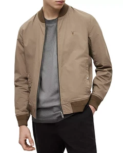 NEW AllSaints Bassett Reversible Black Khaki Bomber Jacket Sz S NWT $279 - Picture 1 of 19