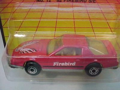 1982 MATCHBOX SUPERFAST #12 RED 82 PONTIAC FIREBIRD S/E NEW ON CARD - Image 1 of 3
