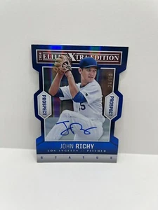 2014 Elite Extra Edition Status Blue Die-Cuts Signatures /50 John Richy #45 Auto - Picture 1 of 2