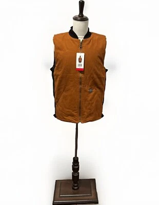 Weatherproof Vintage Men’s Utility Canvas Vest Brown Size M - Image 1 of 4