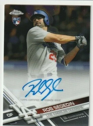 2017 Topps Chrome Rob Segedin Los Angeles Dodgers Autograph Auto Card - Image 1 of 1