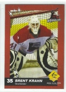 2003-04 Las Vegas Wranglers (ECHL) Brent Krahn (goalie)