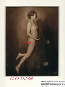 NU Féminin - tirage sépia d'époque- Studio Mandel - Circa 1930 - Cartoline - - Picture 1 of 1
