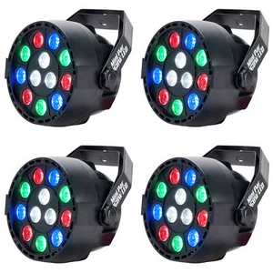 (4) Eliminator Mini Par LED DMX Par Wash Lights For DJ/Stage/Clubs/Bars/Events - Picture 1 of 10