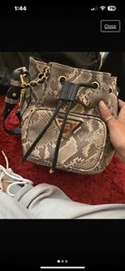river island snake🐍 bag BNWOT gold toggle missing please See pics+FreePostage💚 - Picture 1 of 3