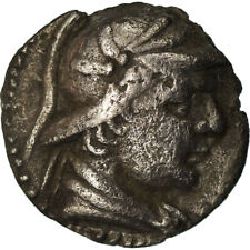 [#870922] Coin, Baktrian Kingdom, Eukratides I, Obol, 170-145 BC, EF, Silver, SN