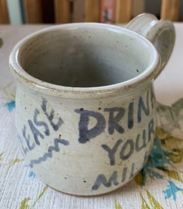 Child’s  milk cup pottery ellen dickson Preowned Unique - Picture 1 of 6