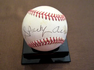 SPARKY ANDERSON TIGERS REDS HOF MANAGER SIGNED AUTO VINTAGE OAL GU'ED BASEBALL - Picture 1 of 3