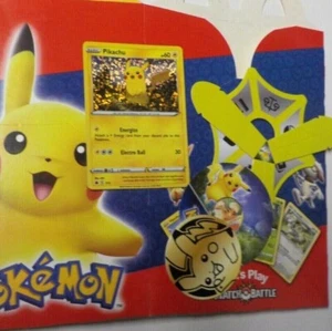 2022 McDonalds Pokemon Trading cards Holo #7 of 15 Pikachu +box & spinner. mint - Bild 1 von 6