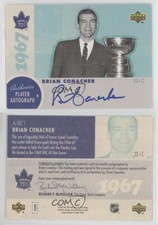 2006-07 Upper Deck 1967 Toronto Maple Leafs Box Set Brian Conacher #A-BC1 Auto
