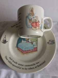 Vintage Wedgwood Peter Rabbit Cup & Saucer Set Made In England - Picture 1 of 24