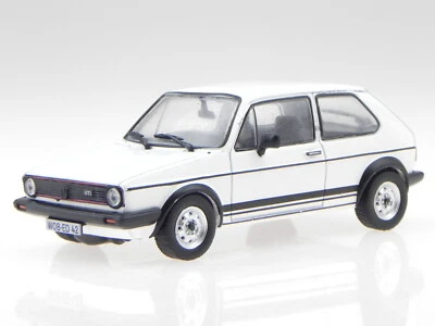 VW Golf GTI 1980 MK1 Serie 2 white diecast modelcar in Vitrine Atlas 1:43 - Image 1 of 4