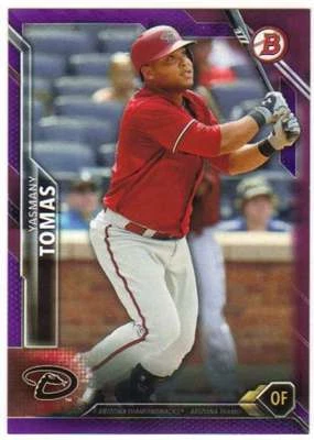2016 Bowman Baseball Purple Paper Parallel /250 #6 Yasmany Tomas Diamondbacks - Image 1 of 2