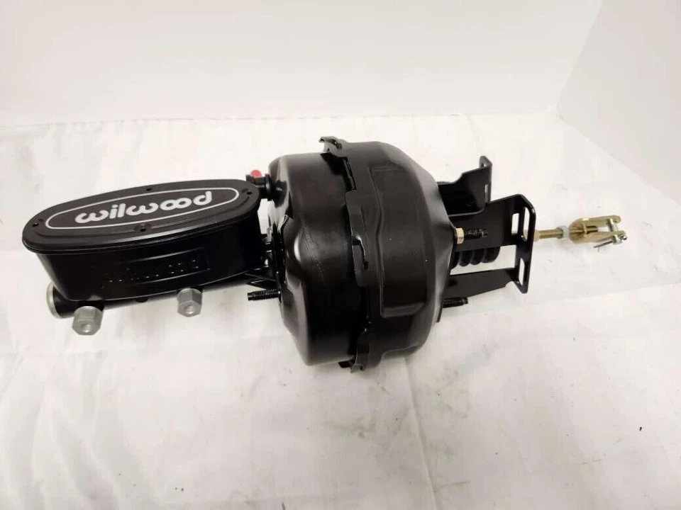 通用全尺寸汽车卡车 Black Out 9" 动力制动助推器 WILWOOD 主缸 — 第 1/2 张图片