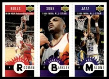 1996-97 Collector's Choice Mini-Cards Panels Gold Dennis Rodman/Charles