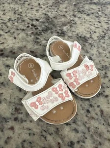 Koala Kids White Size 4 Baby Toddler Child Shoes Sandals Strap Girl - Picture 1 of 4
