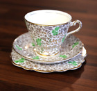 Shamrock Chintz Cup And Saucer Phoenix England Art Deco Forester 1930s St. Pat