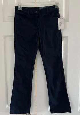 NUEVO CON ETIQUETAS NAUTICA Uniforme Escolar Azul Marino Pantalones Ajustados Bootcut - Talla 8 - Cintura Ajustable Foto 1 de 4