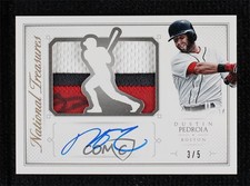 2015 National Treasures Die-Cut Player Signatures Prime /5 Dustin Pedroia Auto