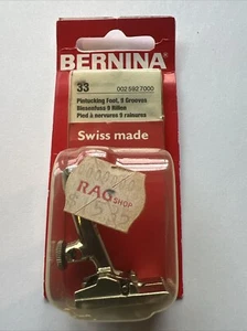 Piede da spalmare originale Bernina, 9 scanalature #33 vecchio stile 002 592 7000 - Foto 1 di 7