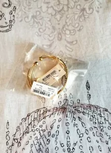 ($50) Pulsera de Oro de Diseñador Puño Ella AMRITA SINGH™ - ¡BRC 1210- ¡NUEVO CON ETIQUETAS-VALENTINES! - Imagen 1 de 7