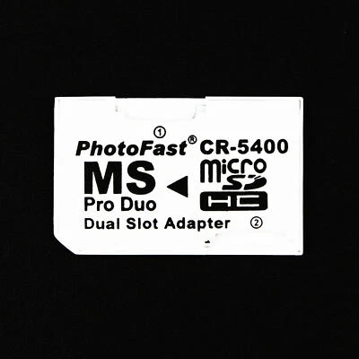 Dual Micro SD TF to Memory Stick MS Pro Duo PSP Card 2 Slot Adapter Converter S - Image 1 of 3
