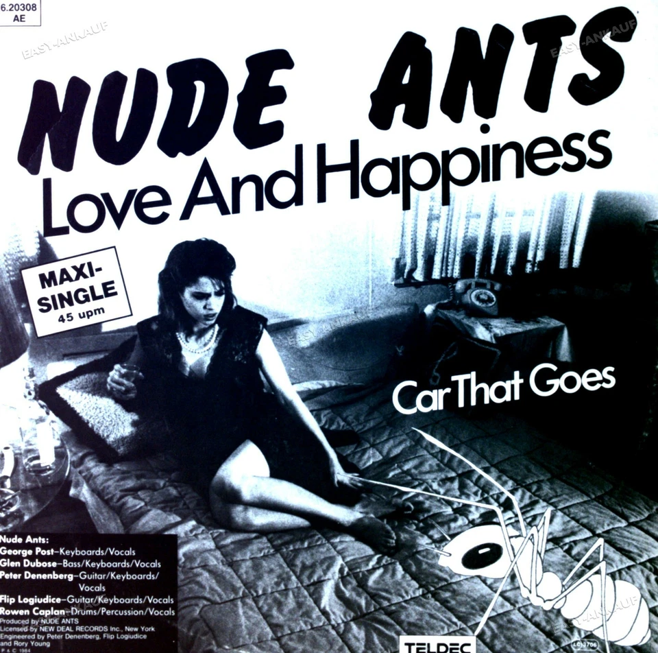 Nude Ants - Love And Happiness / Car That Goes Maxi (VG/VG) . - Image 1 of 1
