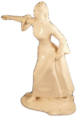 Nymphenburg Porcelain Commedia Leda Figurine Figure Porzellan Figur Lady German - Image 1 of 4