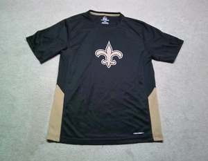 NWOT New Orleans Saints  T Shirt Mens Medium Black Majestic - Picture 1 of 9