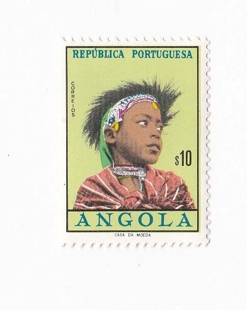 Estampilla postal vintage de Angola República Portuguesa anterior a 1970 $10 Foto 1 de 1
