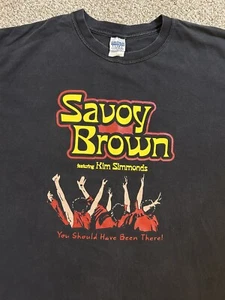 Vintage Savoy Brown Kim Simmons’s Tour T Shirt XL Concert Tour 2004 Blues Rock - Picture 1 of 5