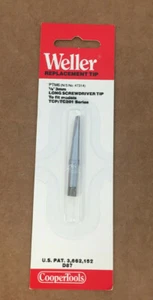 "PUNTA LARGA DE DESTORNILLADOR DE REPUESTO WELLER PTM6 PARA MODELOS TCP TC201 1/8" - Imagen 1 de 4