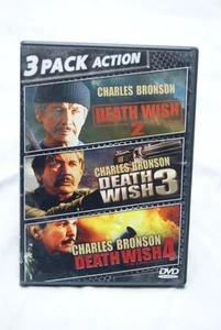 Death Wish 2 / Death Wish 3 / Death Wish 4 (DVD) Charles Bronson 3 pack - Picture 1 of 3