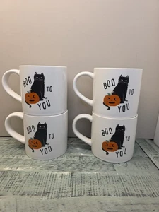 Hyde And Eek Target Boo To You Mug Halloween 2024 Black Cat Set Of 4 Mugs Coffee - Picture 1 of 5