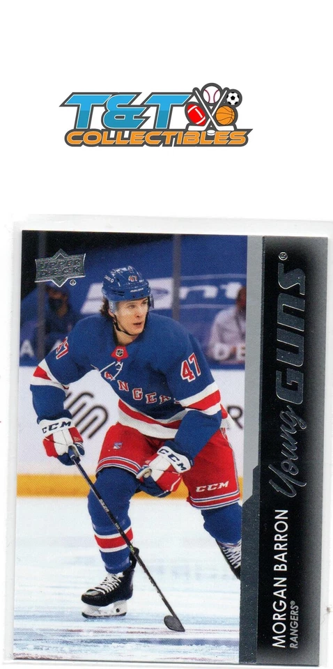 2021-22 Upper Deck Young Guns #215 Morgan Barron New York Rangers RookieRC - Image 1 of 1