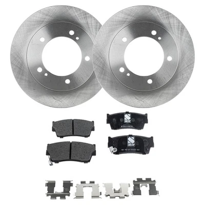 Front Brake Disc and Pad Kit For 89-97 Geo Tracker Semi-Metallic Plain Surface - Image 1 of 4