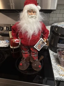 Macys  Santa Claus figurines Pajamas 18 Inches - Picture 1 of 12