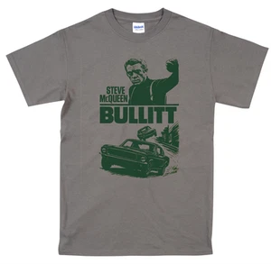 Steve McQueen Bullitt Tribute T Shirt S-4XL - Picture 1 of 2