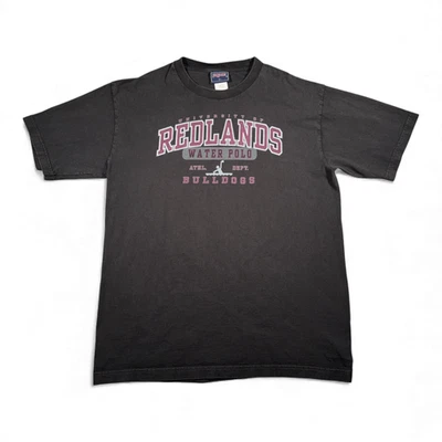 Camisa De Colección Universidad Redlands Adulto GRANDE Bulldogs Negros Equipo de Polo Acuático Años 90 Foto 1 de 4